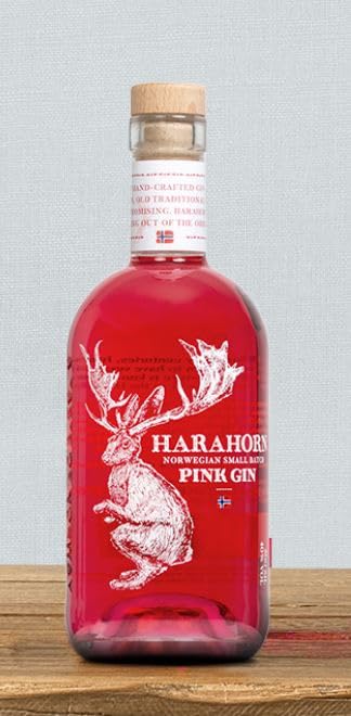 Harahorn Pink Gin (40%) : Amazon.co.uk: Grocery
